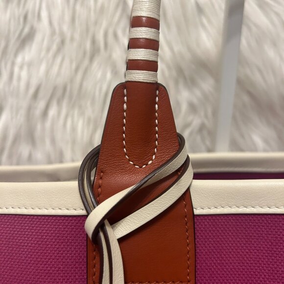 HERMES Steeple 25 Tote Bag in Rose Pourpre - Picture 3 of 16